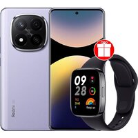 Xiaomi Redmi Note 14 Pro+ 5G 8GB/256GB международная версия (фиолетовый) + умные часы Xiaomi Redmi Watch 3 (черный) по акции
