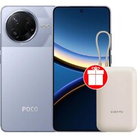 POCO F7 Pro 12GB/256GB международная версия (голубой) + пауэрбанк Xiaomi Power Bank P15ZM 10000mAh (бежевый) по акции