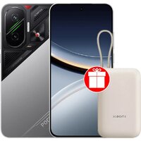 POCO F7 12GB/256GB международная версия (серебристый) + пауэрбанк Xiaomi Power Bank P15ZM 10000mAh (бежевый) по акции