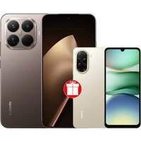 Xiaomi 15T Pro 12GB/256GB международная версия (золотистый мокко) + Xiaomi Redmi A5 4GB/128GB (песочное золото) по акции Image #1