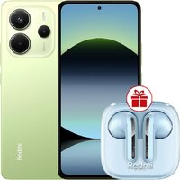 Xiaomi Redmi Note 14 8GB/256GB международная версия (зеленый) + наушники Xiaomi Redmi Buds 6 Active (голубой) по акции Image #1